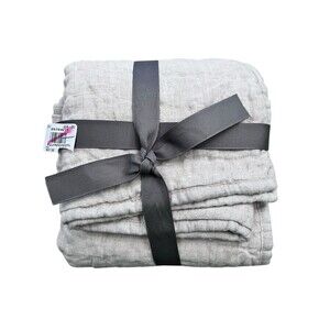 Pottery Barn Belgian Linen Hand Stitched Sham Standard in Flax Brand New